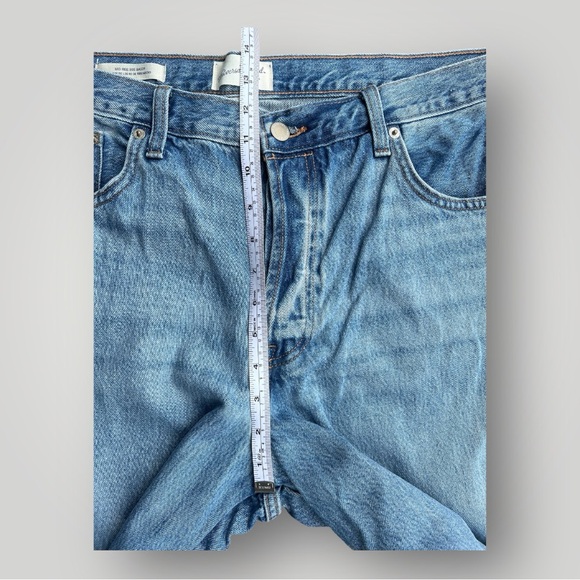 Universal Thread Baggy Studded Jeans Women 16 Mid Rise Light Wash Denim - Picture 4 of 9